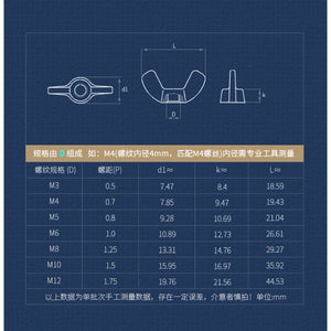 (10ชิ้น)M4-M8น็อตหางปลาไนลอน น็อตหางปลาพลาสติก ปีกผีเสื้อ น็อตหางปลาไนล่อน ปีกผีเสื้อไนล่อน