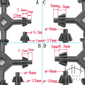 กุญแจจำปาไขหัวสว่าน 4 in 1 อุปกรณ์จับดอกสว่าน Drill Chuck Key