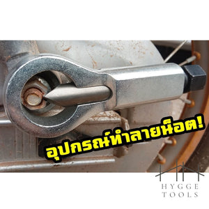เครื่องมือถอดน็อตเบรคเกอร์ เครื่องทำลายน็อตเสีย ตัวตัดน็อต อปุกรณ์ตัดน็อต ที่ตัดน็อต อุปกรณ์ทำลายน็อต ตัวผ่าหัวน็อตเสีย