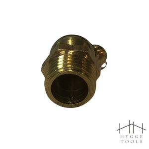หัวอัดจารบีทองเหลือง 1/4" (2 หุน) แบบตรงและงอ 45° สำหรับงานหล่อลื่น Brass, Angle, Grease Nipple