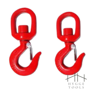 ตะขอยกของแบบห่วงหมุน ขนาด 2 ตัน หรือ 1 ตัน ตะขอยกของ Safety Hook รุ่น 322A สีแดง ตะขอเซฟตี้