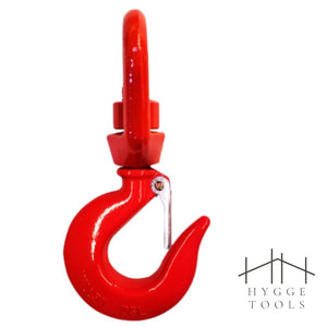 ตะขอยกของแบบห่วงหมุน ขนาด 2 ตัน หรือ 1 ตัน ตะขอยกของ Safety Hook รุ่น 322A สีแดง ตะขอเซฟตี้
