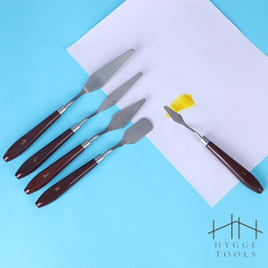 ชุดเกรียงปาดสี เกรียงผสมสีเพ้นท์สี เกรียงสีน้ำมัน เกรียงศิลปะ Art Painting Knifes เกียงปาดสีปลายแหลม ชุด 5 ชิ้น