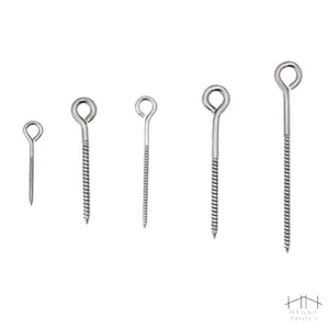 สกรูห่วง สกรูตะขอ เกลียวมิล หัวห่วง เกลียวขวา Hook bolt circle head M3 M4 M5 M6 M8