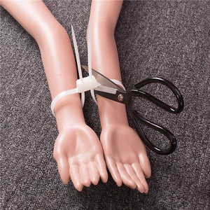 กุญแจมือสาย Cable Ties (เคเบิ้ลไทร์รัดข้อมือ) กุญแจมือตํารวจ พลาสติกยืดหยุ่น สายไนลอน PA66