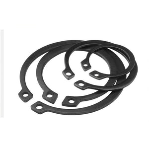 แหวนล็อคนอก เหล็กชุบดำ(10ตัว/แพ็ค) แหวนล็อคเพลา External Circlips Retaining Ring