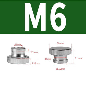 หัวน็อต ตัวเมีย M4-M8 ลูกบิด มือหมุน มีคอ สแตนเลส 304 ลูกบิดมือจับมีคอสแตนเลส