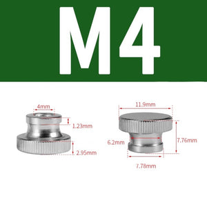 หัวน็อต ตัวเมีย M4-M8 ลูกบิด มือหมุน มีคอ สแตนเลส 304 ลูกบิดมือจับมีคอสแตนเลส