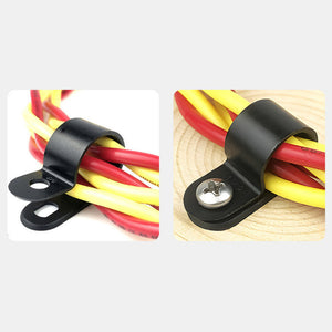เคเบิ้ลแคลมป์ Cable Clamp 10,50/ชิ้น พลาสติกไนลอน ตัวR,ตัวU จัดเก็บสายไฟ ตัวล็อคสายไฟ กิ๊ปยึดสายไฟ