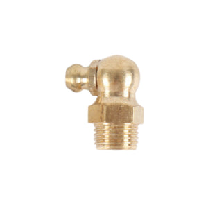 หัวอัดจารบีทองเหลือง M6 M8 M10 M12 1/8" 1/4" ตรง งอ 45 งอ 90 หัวงอหัวตรงหัวอัดจาระบี Brass Grease Nipple หัวอัดทองเหลือง