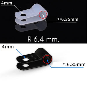 เคเบิ้ลแคลมป์ Cable Clamp 10,50/ชิ้น พลาสติกไนลอน ตัวR,ตัวU จัดเก็บสายไฟ ตัวล็อคสายไฟ กิ๊ปยึดสายไฟ