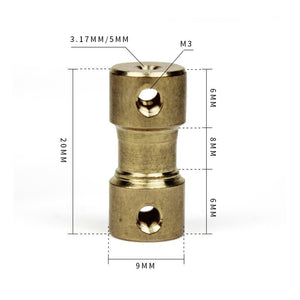 อะแดปเตอร์ข้อต่อเพลามอเตอร์ คัปปลิ้งมอเตอร์ coupling ทองเหลือง อะแดปเตอร์เชื่อมต่อมอเตอร์ทองแดง cnc part