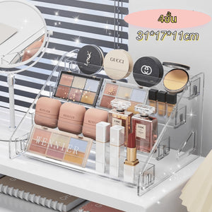 ชั้นวางเครื่องสำอางอะคริลิค 3/4/5/6/7 ชั้น สำหรับใส่เครื่องสำอางและวางโมเดลสินค้า แข็งแรง ทนทาน จัดระเบียบได้ดี