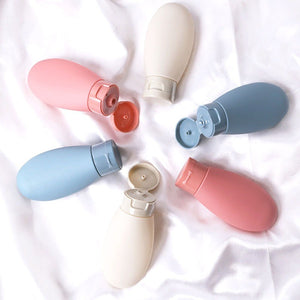ขวดรีฟิลหลอดแบ่งครีมขนาด 60ml สำหรับพกพาใส่โลชั่น แชมพู ครีมกันแดดเหมาะสำหรับการเดินทางประหยัดเนื้อที่