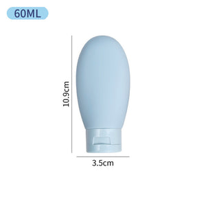 ขวดรีฟิลหลอดแบ่งครีมขนาด 60ml สำหรับพกพาใส่โลชั่น แชมพู ครีมกันแดดเหมาะสำหรับการเดินทางประหยัดเนื้อที่