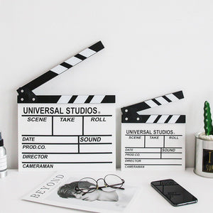 กระดานสเลทคัทฉากภาพยนตร์ กระดานสเลท สเลทคัทฉาก สำหรับถ่ายหนัง Movie Slate Film ตกแต่งบ้านสไตล์เรโทรมินิมอล