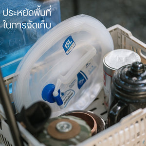 ถังบรรจุน้ำ ถังเก็บน้ำพับได้ ประหยัดพื้นที่ พกพาง่าย ถังน้ำมีก็อกพร้อมหูหิ้ว