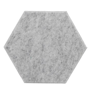 แผ่นกันเสียง แผ่นซับเสียง (ราคาต่อ1ชิ้น) ดูดซับเสียง มีกาวในตัว Acoustic Foam ทรงหกเหลี่ยม 30*26cm สําหรับติดผนัง