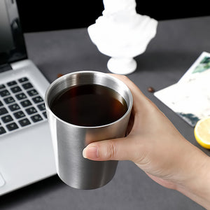 แก้วสแตนเลสสองชั้น แก้วน้ำพกพา แก้วกาแฟสแตนเลส ดีไซน์ทันสมัย ทนทาน รักษาอุณหภูมิได้ดี