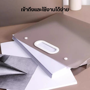 กระเป๋าใส่เอกสารกันน้ำ แฟ้มใส่เอกสาร โฟลเดอร์ Sketch ที่เก็บกระดาษวาดภาพขนาด A2/A3/A4 แบบพกพา