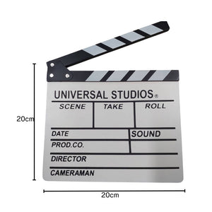 กระดานสเลทคัทฉากภาพยนตร์ กระดานสเลท สเลทคัทฉาก สำหรับถ่ายหนัง Movie Slate Film ตกแต่งบ้านสไตล์เรโทรมินิมอล