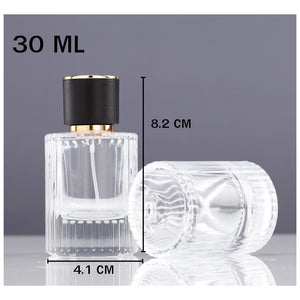 ขวดน้ำหอม (ขวดแก้ว) เรียบหรู หัวสเปรย์ ปริมาณบรรจุ 10/30/50ML