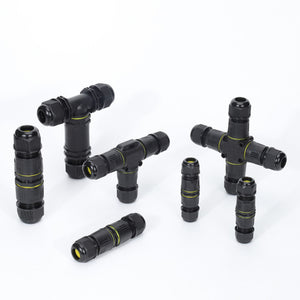 ข้อต่อสายไฟกันน้ำT Connector แบบ 3 ทางสำหรับงานไฟฟ้ากลางแจ้ง งานติดตั้งระบบไฟฟ้า กันน้ำระดับ IP68 ทนแรงดันและความร้อนสูง
