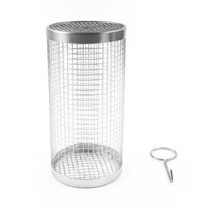 กระบอกตาข่ายย่างอาหาร BBQ Grill Basket ทรงกระบอกหมุนได้ พร้อมที่ล็อค ป้องกันอาหารหล่น ใช้ได้กับเตาทุกประเภท