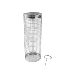 กระบอกตาข่ายย่างอาหาร BBQ Grill Basket ทรงกระบอกหมุนได้ พร้อมที่ล็อค ป้องกันอาหารหล่น ใช้ได้กับเตาทุกประเภท