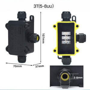 กล่องต่อสายไฟกันน้ำ แบบ 2T/3T คุณภาพสูง ทนแดด ทนฝน ไม่เปราะแตกง่าย เหมาะสำหรับงานไฟฟ้า งานระบบแสงสว่างกลางแจ้ง