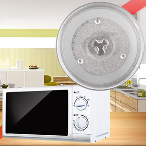 จานแก้วไมโครเวฟ จานรองไมโครเวฟ ELECTROLUX,TOSHIBA,SHARP,SUMSUNG จานแก้วรองไมโครเวฟ 24.5/27/31.5 cm