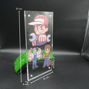 กรอบรูปโมเดิร์น (หนา 6mm.) กรอบรูปอะคริลิค กรอบรูปสไตล์เกาหลี กรอบตกแต่งบ้าน