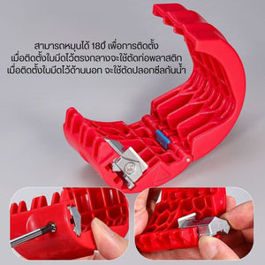อุปกรณ์ตัดท่อพลาสติก เครื่องมือตัดท่อพีวีซี มาพร้อมกับกลไกการล็อคที่ปลอดภัยที่จับสามารถจัดเก็บได้อย่างปลอดภัย
