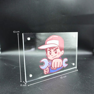 กรอบรูปโมเดิร์น (หนา 6mm.) กรอบรูปอะคริลิค กรอบรูปสไตล์เกาหลี กรอบตกแต่งบ้าน
