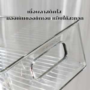 กล่องเก็บของพลาสติกใสทนทาน มีหลายขนาดให้เลือก ฝาปิดแน่น กันฝุ่น จัดเก็บของใช้ ของจิปาถะ และของในห้องต่างๆ