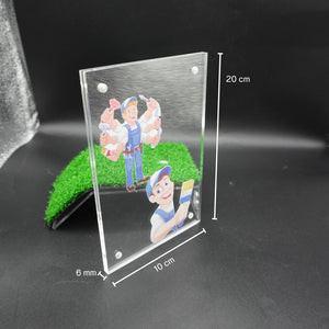 กรอบรูปโมเดิร์น (หนา 6mm.) กรอบรูปอะคริลิค กรอบรูปสไตล์เกาหลี กรอบตกแต่งบ้าน
