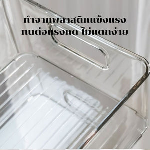 กล่องเก็บของพลาสติกใสทนทาน มีหลายขนาดให้เลือก ฝาปิดแน่น กันฝุ่น จัดเก็บของใช้ ของจิปาถะ และของในห้องต่างๆ
