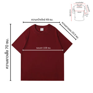เสื้อยืดคอกลมแฟชั่น ผ้าคอตตอนคุณภาพดีUnisex สไตล์มินิมอล ผ้าดีใส่สบาย สีพื้น ใส่เที่ยว ทำงาน ออกกำลังกาย