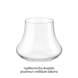 แก้ววิสกี้ทรงภูเขาฟูจิ ดีไซน์สวย ฐานหนา วางมั่นคง เหมาะสำหรับกาแฟ ชา น้ำผลไม้ และเครื่องดื่มเย็น ช่วยโชว์สีเครื่องดื่ม
