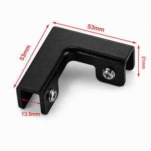 คลิปหนีบกระจกอลูมิเนียม แคลมป์ยึดกระจก Glass Clamp ตัว L ตัว T ตัว X สำหรับกระจกกั้นห้อง ชั้นวางกระจก ตู้โชว์ แข็งแรง