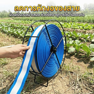 ล้อพันสายวัดน้ำการเกษตร แบบมือหมุน โครงเหล็กแข็งแรง ใช้กับสาย PE สายยาง รดน้ำสวน ฟาร์ม งานเกษตร