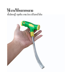พลั่วทำสวนอเนกประสงค์ ใบเหล็กแข็งแรง ด้ามจับถนัดมือ ใช้พรวนดิน ถอนหญ้า และเตรียมแปลงปลูก งานสวนบ้านและเกษตรขนาดเล็ก