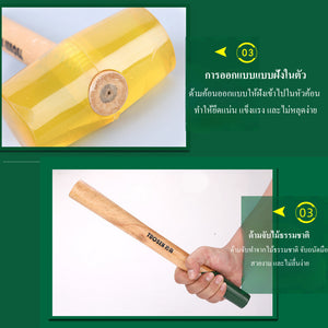 ค้อนยางช่าง Rubber Mallet ด้ามไม้ แข็งแรง หัวค้อนยางกันรอย ใช้เคาะงานไม้ ปูกระเบื้อง งานติดตั้ง