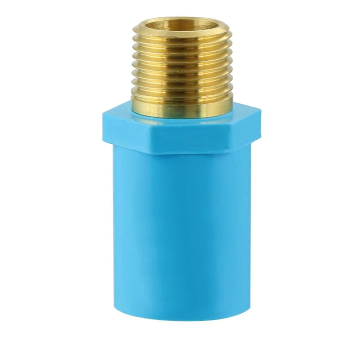 SCG ข้อต่อตรงเกลียวนอกทองเหลือง-หนา สีฟ้า ขนาด 18(1/2") 20(3/4") 25(1") PVC ท่อประปา ท่อการเกษตร ท่อน้ำดื่ม