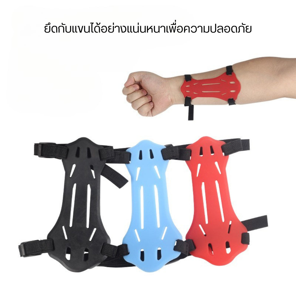 อุปกรณ์ป้องกันการยิงธนูสำหรับเด็กและเยาวชน คุณภาพดี น้ำหนักเบา ยึดกับแขนได้อย่างแน่นหนาเพื่อความปลอดภัย
