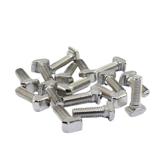 T Bolt  น็อตอลูมิเนียมน็อตชุด 2 ชิ้น  น็อตใส่ราง T-Bolt ทีโบลทื น๊อตอลูมิเนียม น็อตใส่รางทีแทรค