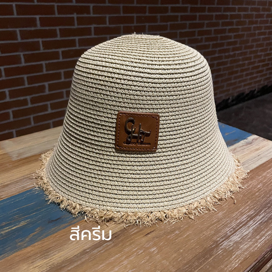 หมวกฟางแฟชั่น หมวกแฮนเมด Handmade หมวกแฟชั่น หมวกแฟชั่น หมวกบักเก็ต