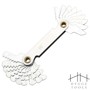 หวีวัดเกลียว หน่วยมิล (60องศา) Screw Pitch Gauge สินค้าพร้อมส่ง (ราคาต่อชิ้น)