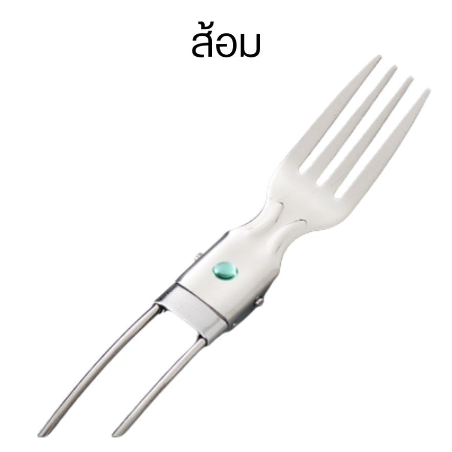 ช้อนพกพา ส้อมพกพา มีด ช้อนสแตนเลส อเนกประสงค์