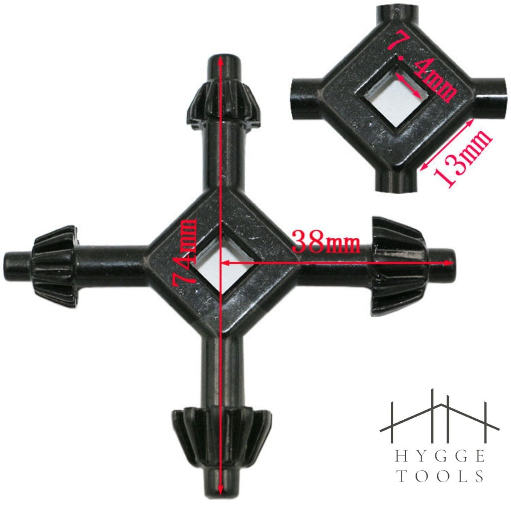 กุญแจจำปาไขหัวสว่าน 4 in 1 อุปกรณ์จับดอกสว่าน Drill Chuck Key